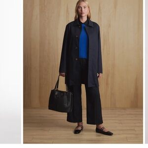 Quince Navy Wide Leg Pants